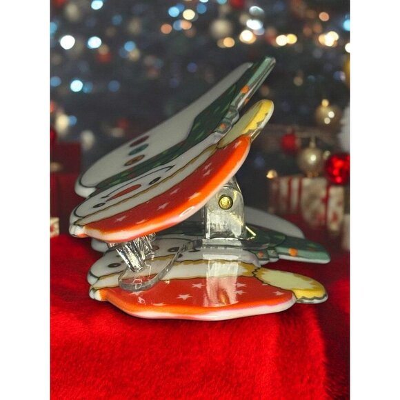 CARTOON SNOWMAN CLAW CLIP - Picture 5 of 8